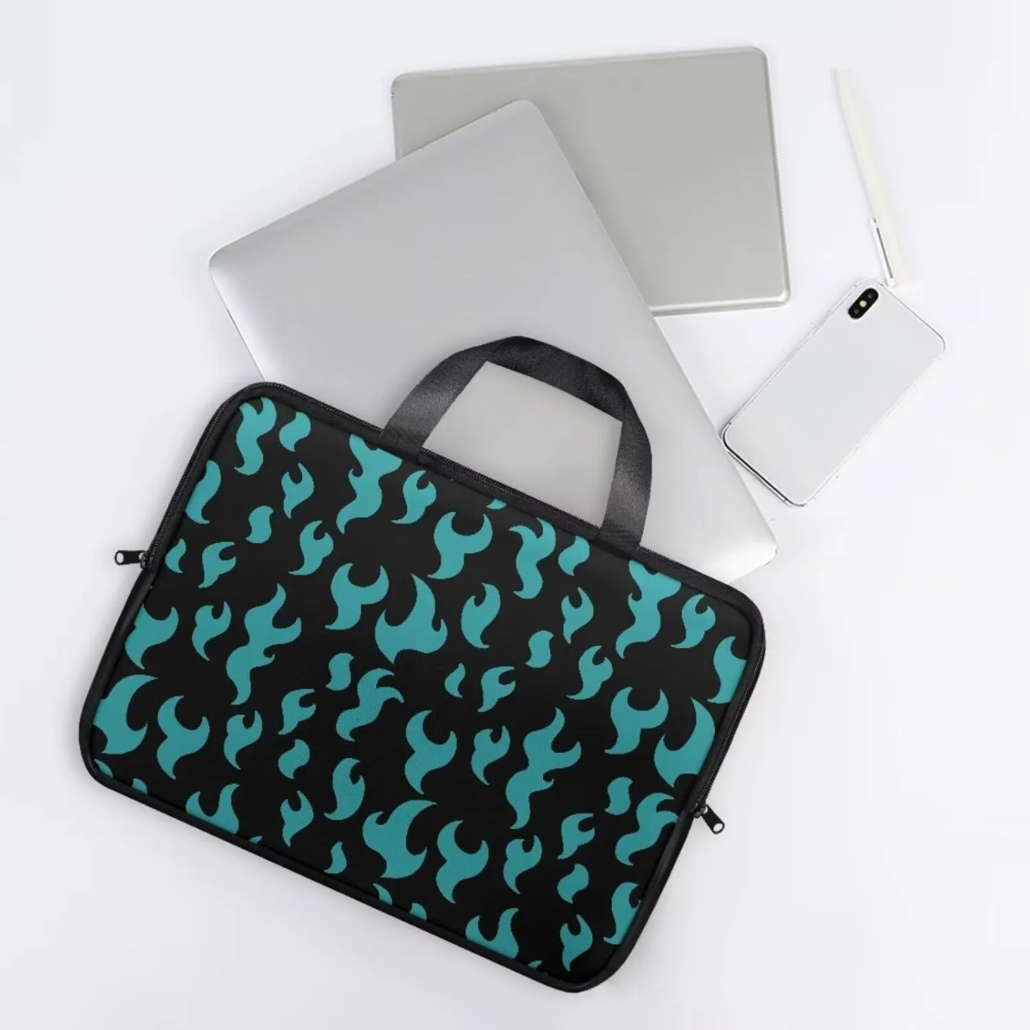 Uasibuni Stylish Laptop Messenger Bag 17.3In,Laptop Case,Personalized PU Leather Laptop Tote Bag