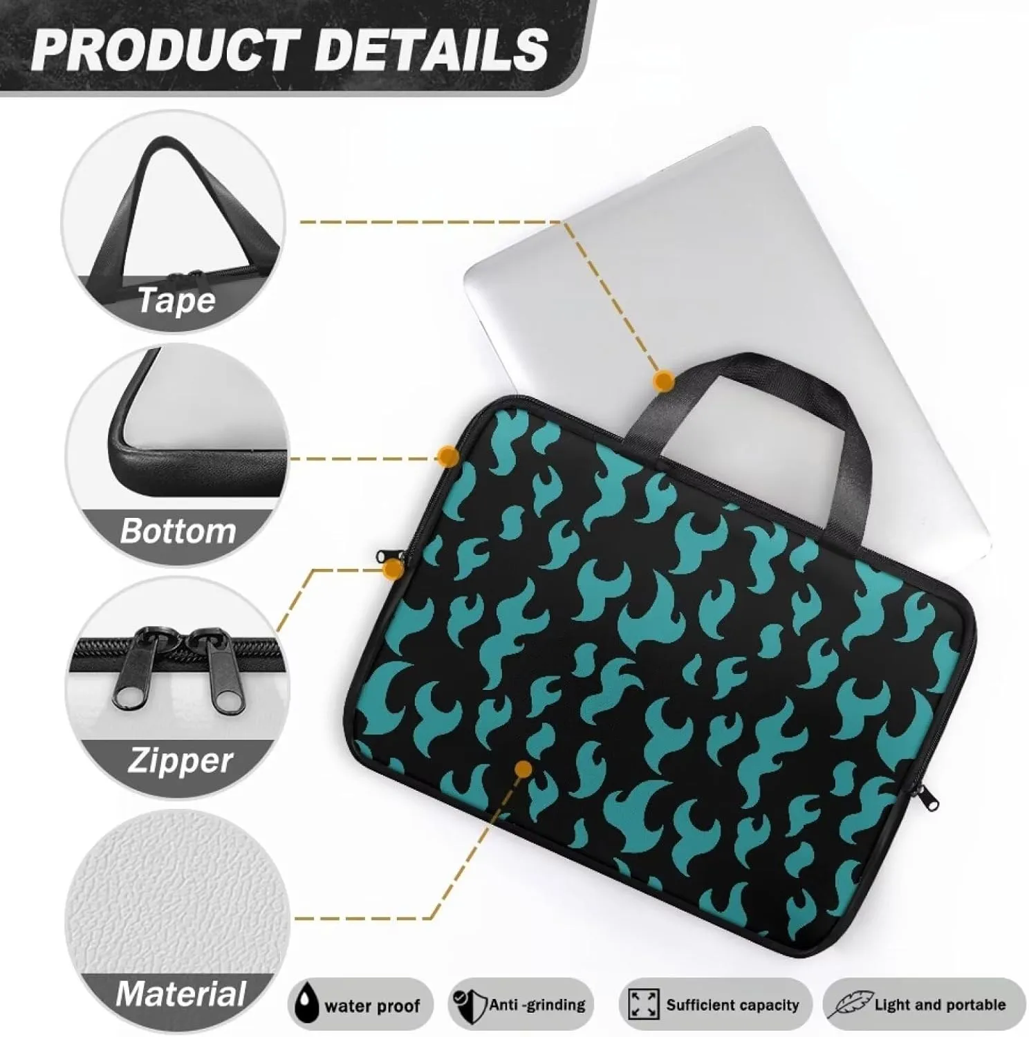 Uasibuni Stylish Laptop Messenger Bag 17.3In,Laptop Case,Personalized PU Leather Laptop Tote Bag