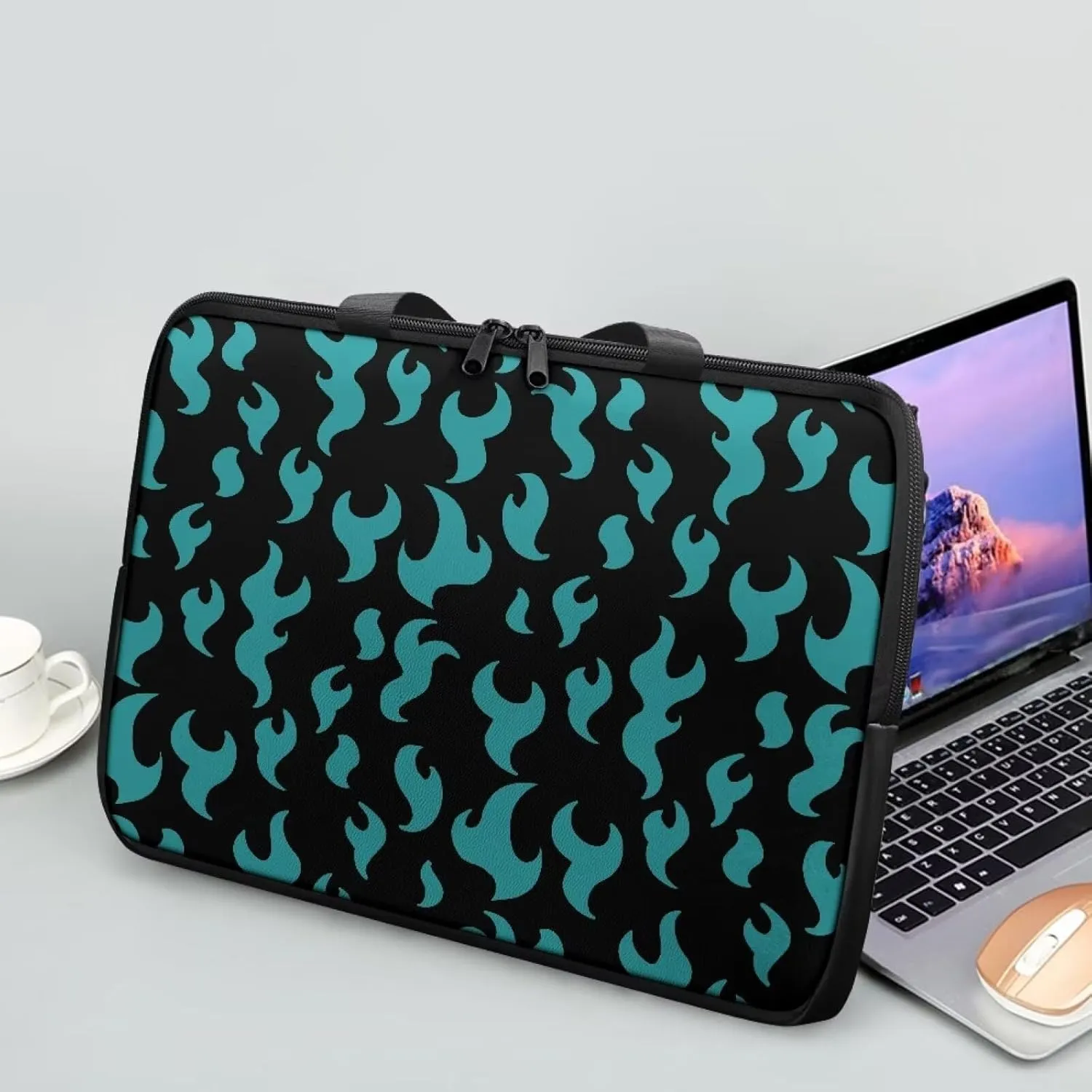 Uasibuni Stylish Laptop Messenger Bag 17.3In,Laptop Case,Personalized PU Leather Laptop Tote Bag