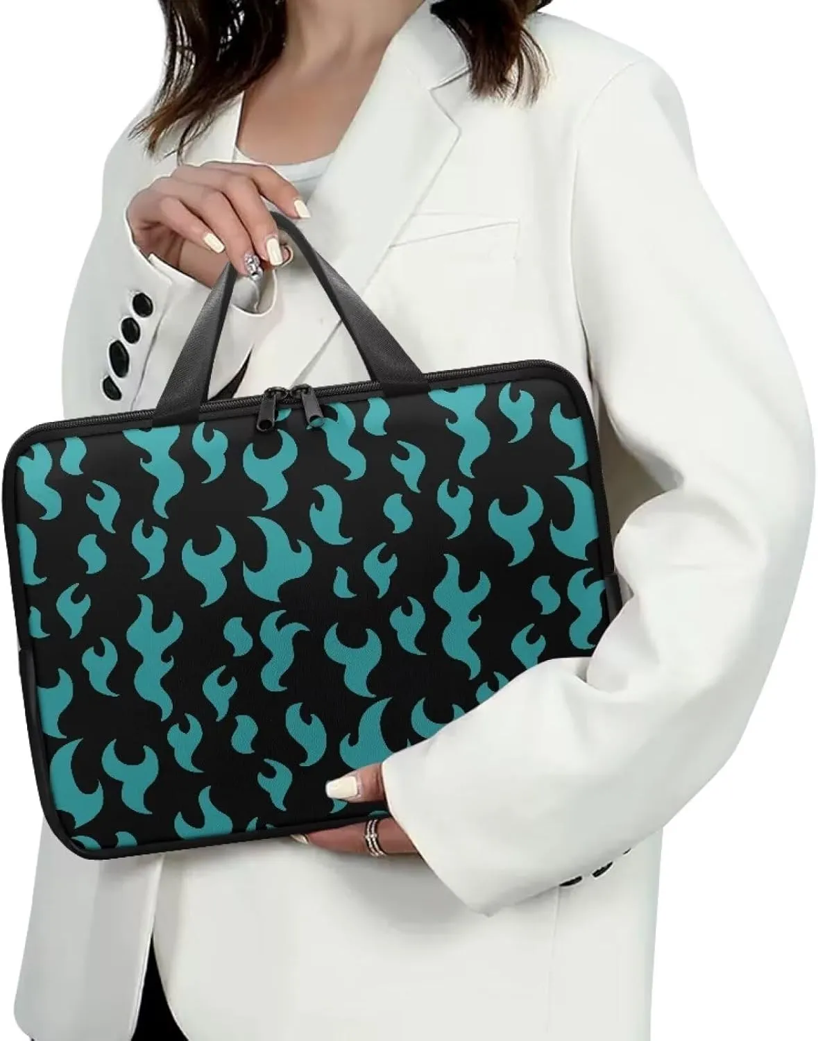 Uasibuni Stylish Laptop Messenger Bag 17.3In,Laptop Case,Personalized PU Leather Laptop Tote Bag