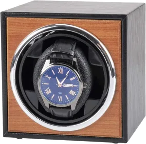 USB Power Supply Black Mechanical Watch Winding Box Case Motor Shaker Mini Watch Winder Holder Display Jewelry Storage Organizer