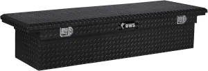 UWS EC10232 60-Inch Gloss Black Heavy-Wall Aluminum Truck Tool Box with Low Profile, RigidCore Lid