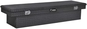 UWS EC10442 69-Inch Gloss Black Heavy-Wall Aluminum Truck Tool Box, RigidCore Lid