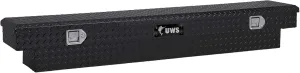 UWS EC10532 69-Inch Gloss Black Heavy-Wall Aluminum Slim Truck Tool Box, RigidCore Lid