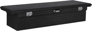 UWS EC10592 72-Inch Gloss Black Heavy-Wall Aluminum Truck Tool Box with Low Profile, RigidCore Lid