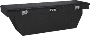 UWS TBSD-72-A-BLK 72-Inch Gloss Black Aluminum Deep Angled Truck Tool Box