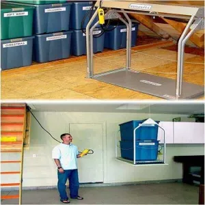 Versa Lift Model 32CHXX Corded Remote 17-20 ft Attic Storage Lift