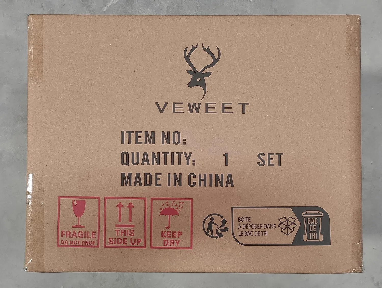 VEWEET Porcelain Dinnerware Sets for 6, 18 Pieces Plates and Bowls Set with Black and Grey Ribbon Lines, Dishes Set Dining Ware for Dinner, Microwave and Dishwasher Safe, Series FIONA