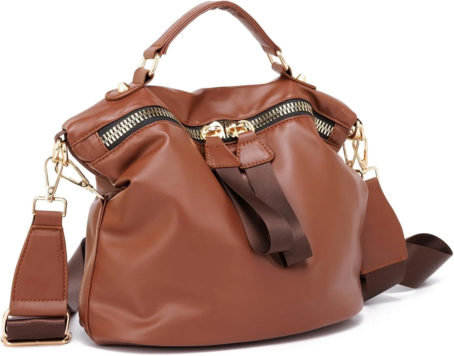 VGOAL Crossbody Bags for Women, Large-Capacity Women Handbag Casual Lightweight Travel Shopping Waterproof Shoulder Bag
