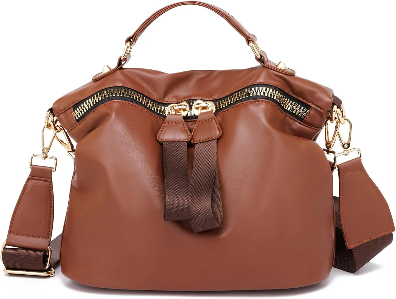 VGOAL Crossbody Bags for Women, Large-Capacity Women Handbag Casual Lightweight Travel Shopping Waterproof Shoulder Bag