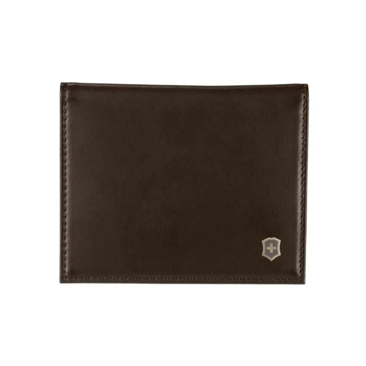 Victorinox Altius Edge Peano Leather Compact Wallet with RFID Protection - Dark Earth