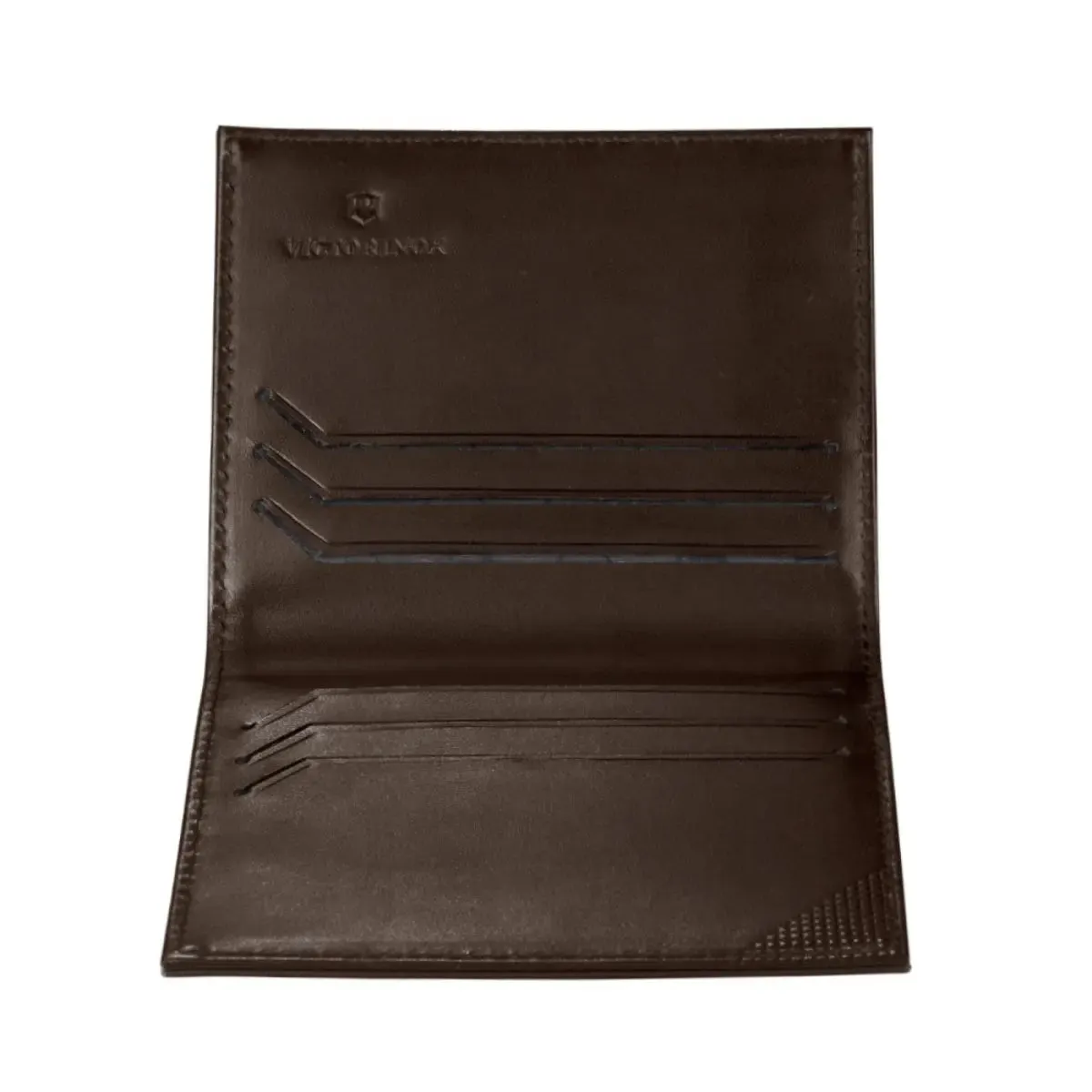 Victorinox Altius Edge Peano Leather Compact Wallet with RFID Protection - Dark Earth