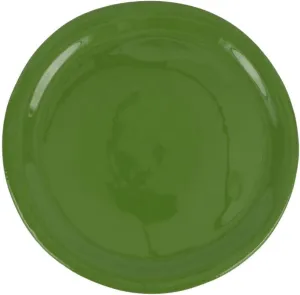 Vietri Cucina Fresca Dinner Plate Handcrafted Terra Cotta Ceramic Dining Dish Elegant Italian Tableware 10.5 Inch Sage