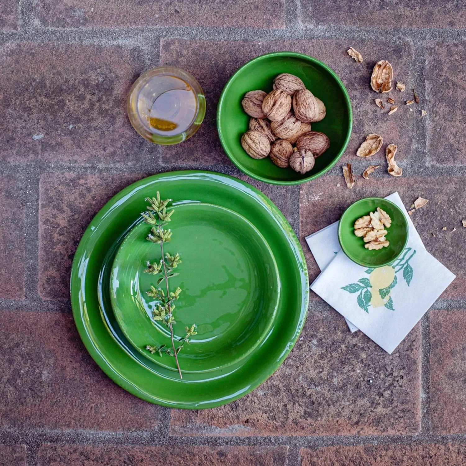 Vietri Cucina Fresca Dinner Plate Handcrafted Terra Cotta Ceramic Dining Dish Elegant Italian Tableware 10.5 Inch Sage