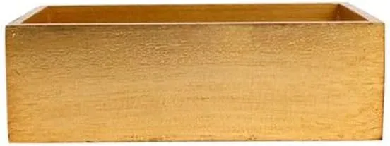 Vietri Florentine Wooden Dinner Guest Towel Holder Italian Made Elegant Handcarved Poplar Wood - 8.75 Inch Gold