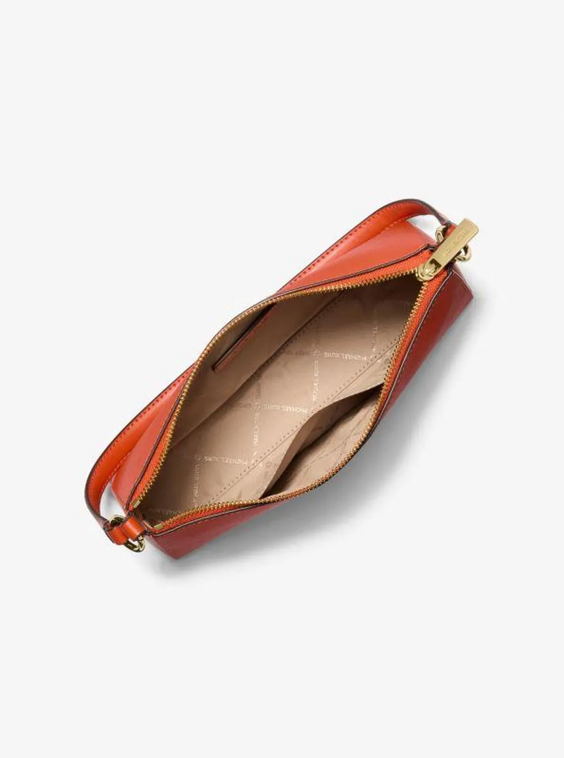 Vincent Medium Saffiano Leather Pochette with Signature Logo Card Case