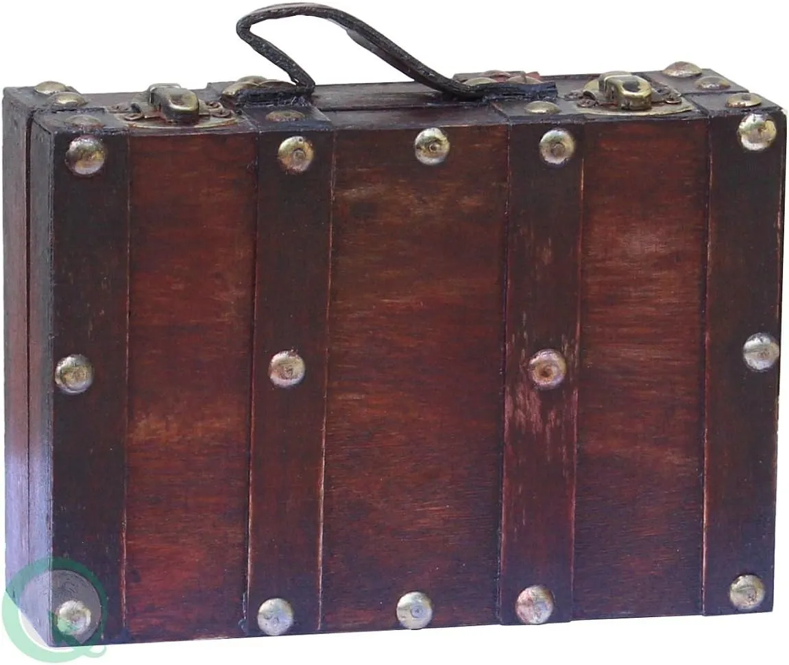 Vintiquewise(TM Antique Style Suitcase/Decorative Box, Small/Mini
