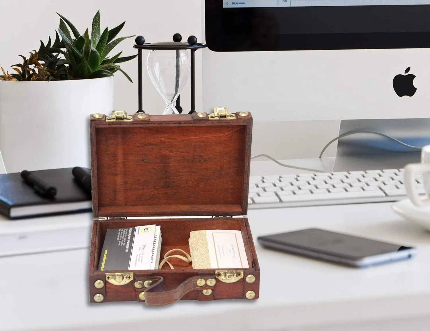 Vintiquewise(TM Antique Style Suitcase/Decorative Box, Small/Mini