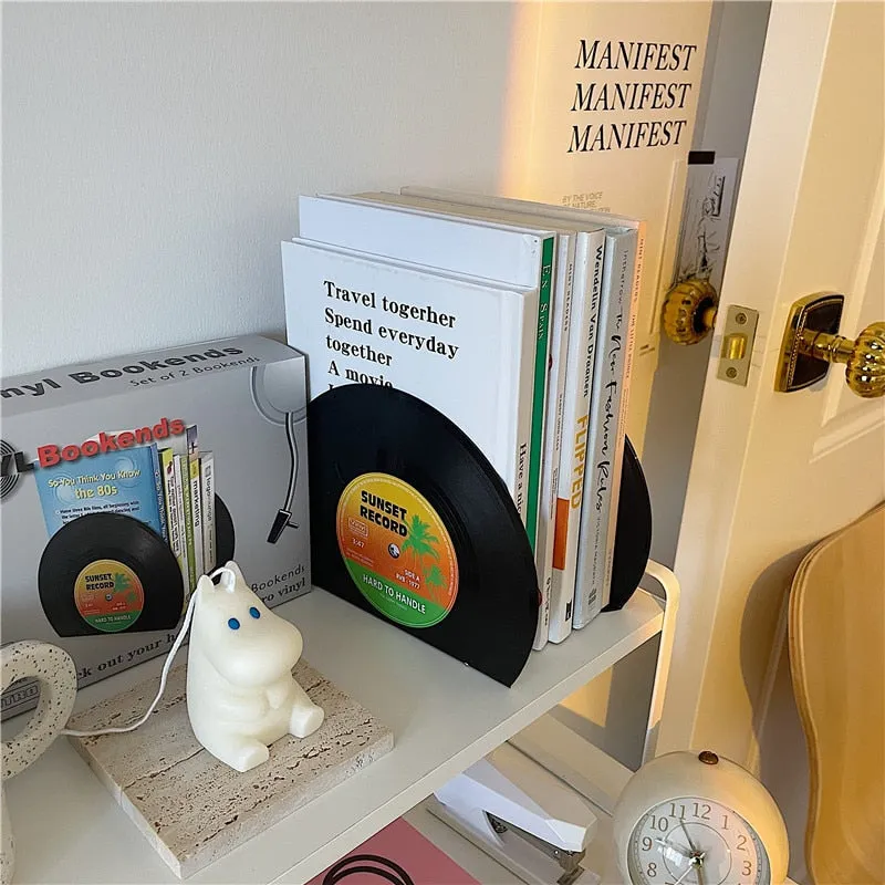 Vinyl Record Bookends 2pcs