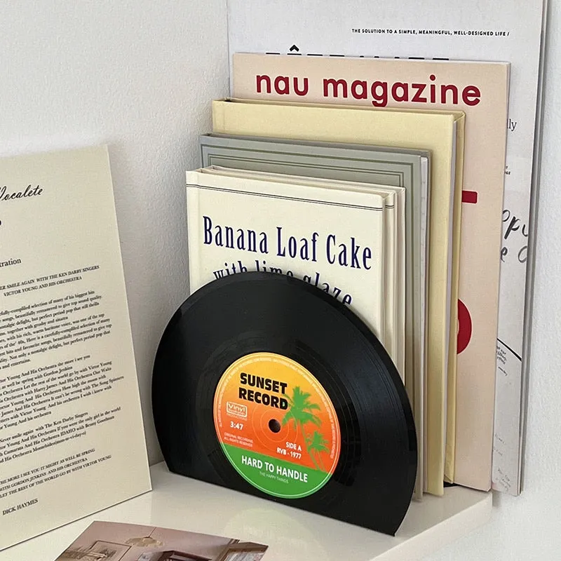 Vinyl Record Bookends 2pcs