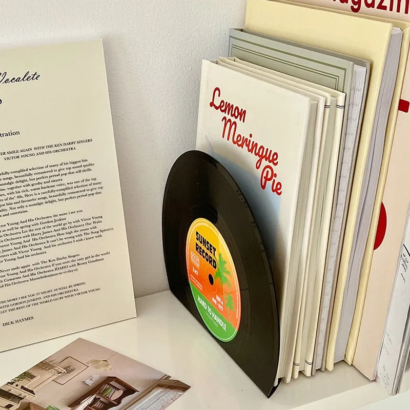 Vinyl Record Bookends 2pcs