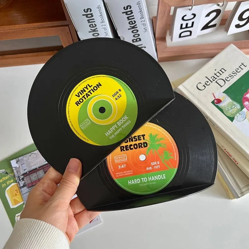 Vinyl Record Bookends 2pcs