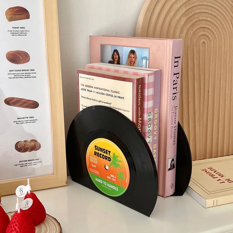Vinyl Record Bookends 2pcs