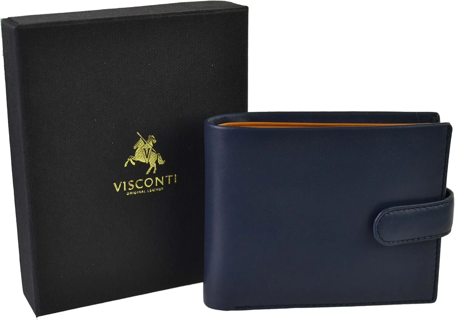 Visconti Men's Leather Tabbed Stylish Bifold Wallet