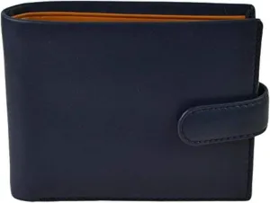 Visconti Men's Leather Tabbed Stylish Bifold Wallet