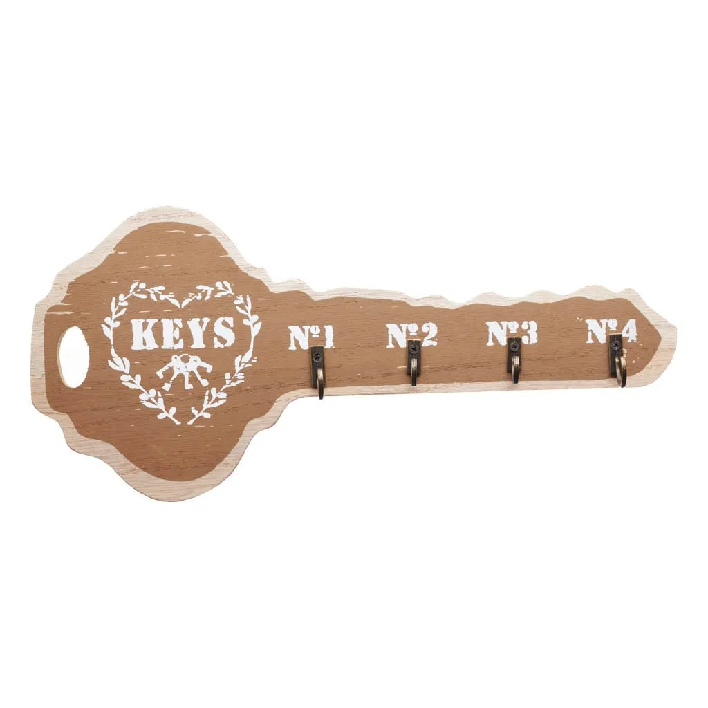 Wall Key Hooks - Key Shape Holders (6 Colors)