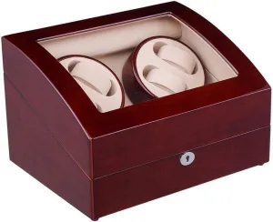 Watch Box - Cover Self-Stop Shaker Automatic Winding Box Mechanical Watch Swaying Table Winding Watch Box