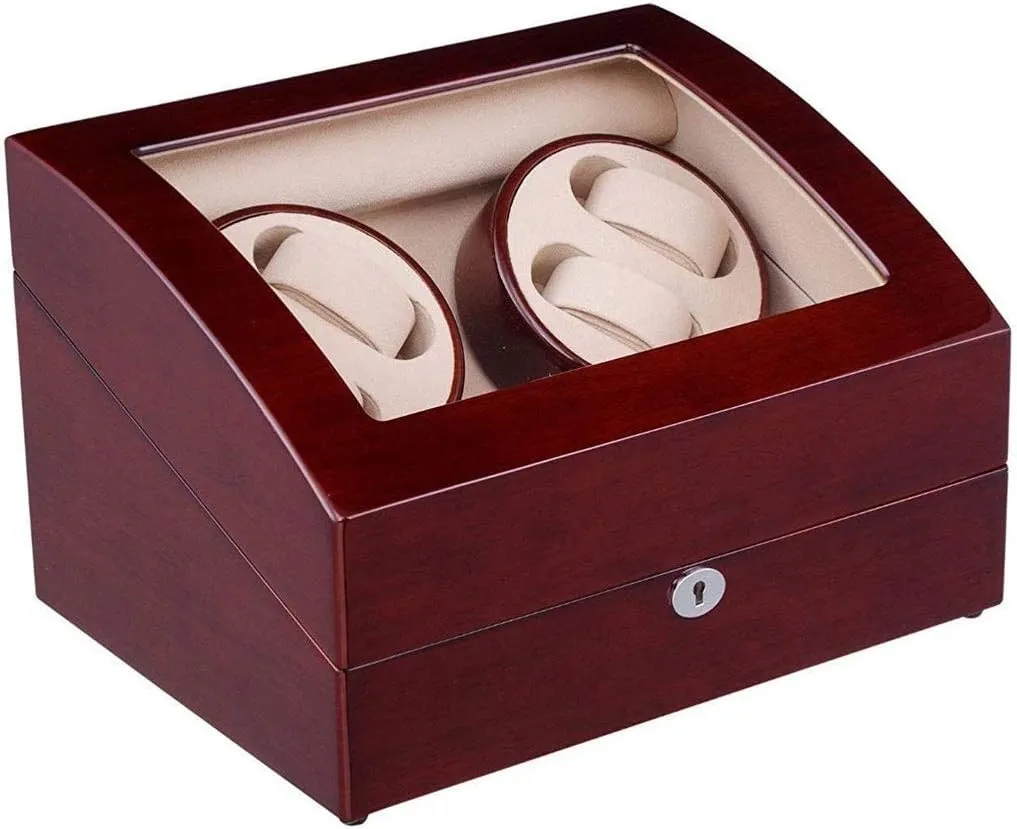 Watch Box - Cover Self-Stop Shaker Automatic Winding Box Mechanical Watch Swaying Table Winding Watch Box