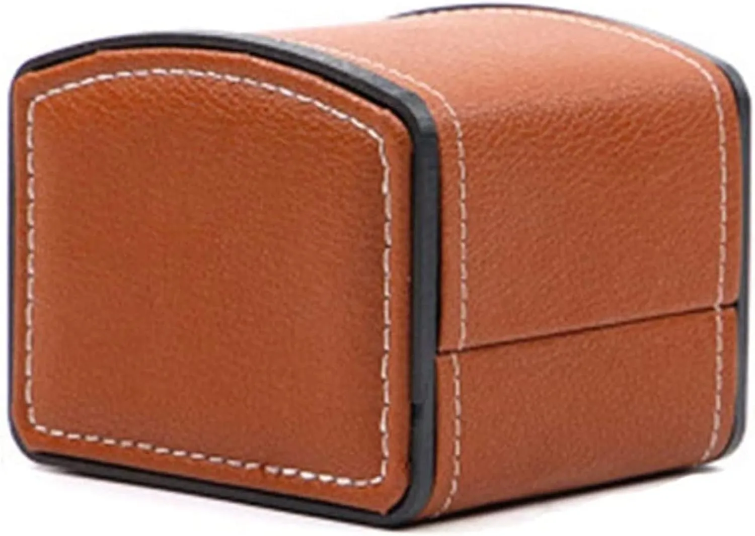 Watch Box Jewelry Storage Box Leather Packaging Box Gift Box Clamshell (Color : Brown)