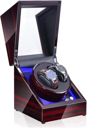 Watch Case Watch Winder Box Automatic Mechanical Watches Display Box with LED Light 5 Rotation M Available in 8 Styles Watch Box