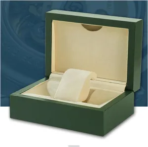 Watch Case Wooden Watch Box Vintage Green Watch Box PU Leather Gift Box Jewelry Display Storage Box Jewelry Collection High End Packaging Box Watch Display Box