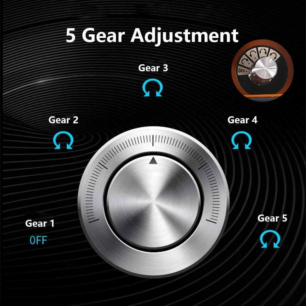 Watch Winder Box for 8 Automatic Watches, with Blue LED Light, 4 Rotation Modes, Quite Motors, Fit Lady and Man Watches Watch Winder Display Watch Box Watch Storage Gift