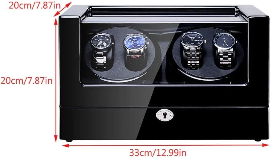 Watch Winder Box, LED Light 5 Rotation Mode Automatic Mechanical Watches Display Box - Available in 5 Styles Watch Winder Display Watch Box Watch Storage Gift