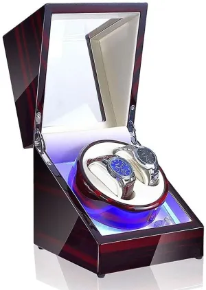 Watch Winder Watch Winder Box Automatic Mechanical Watches Display Box with LED Light 5 Rotation Modes- Available in 8 Styles Watch Winder