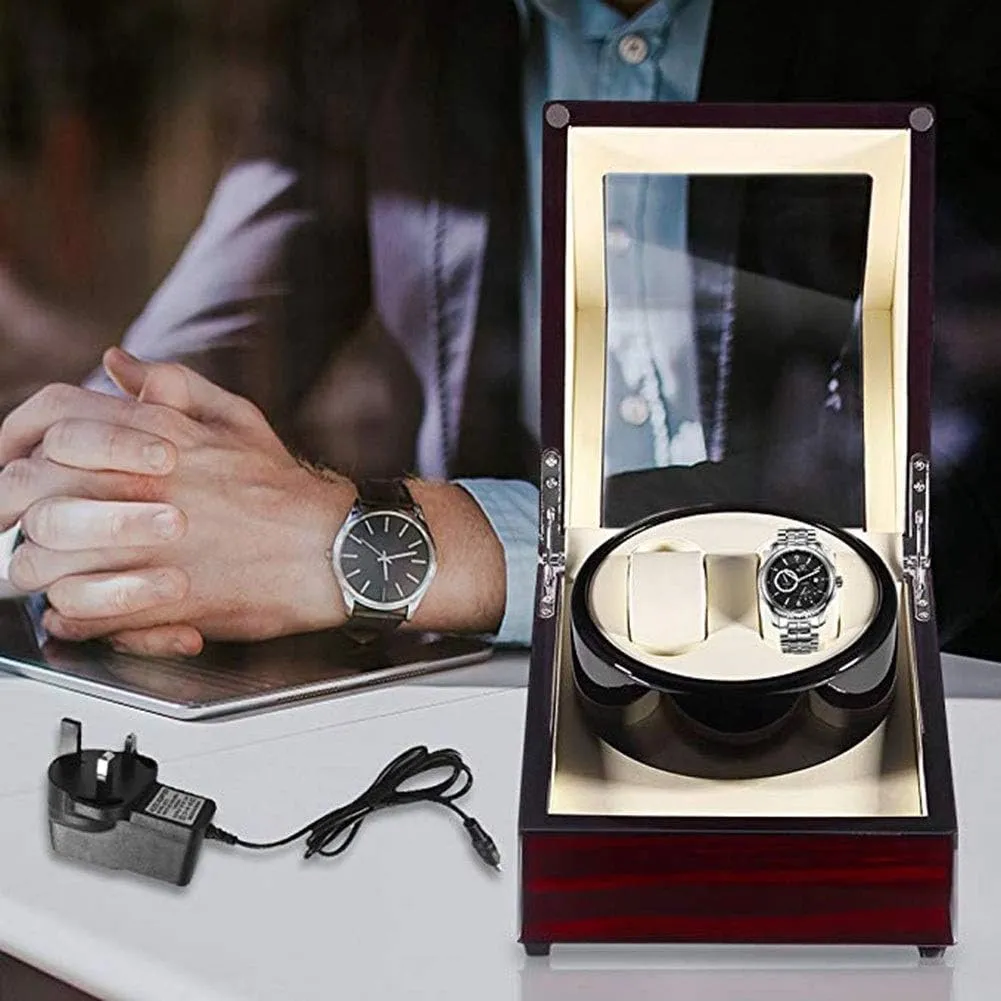 Watch Winder Watch Winder Box Automatic Mechanical Watches Display Box with LED Light 5 Rotation Modes- Available in 8 Styles Watch Winder