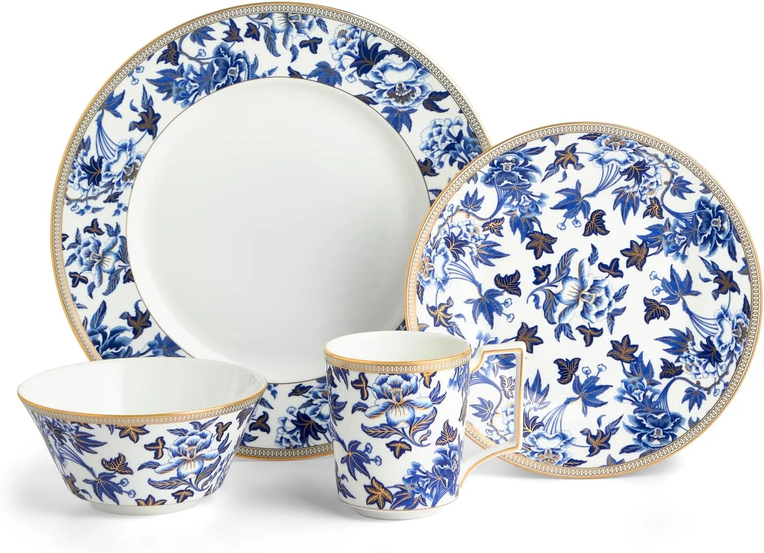 Wedgwood Hibiscus 4-Piece Place Setting Blue