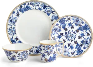 Wedgwood Hibiscus 4-Piece Place Setting Blue