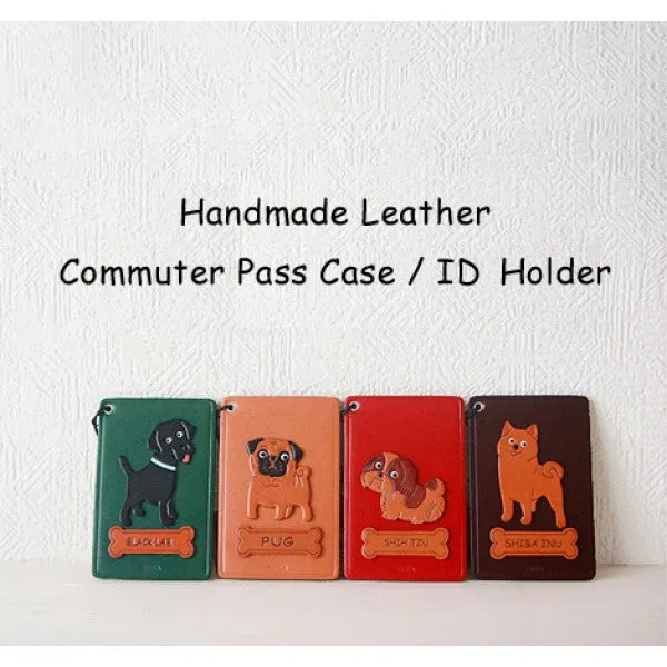 Westie Leather Commuter Pass/Passcard Holders