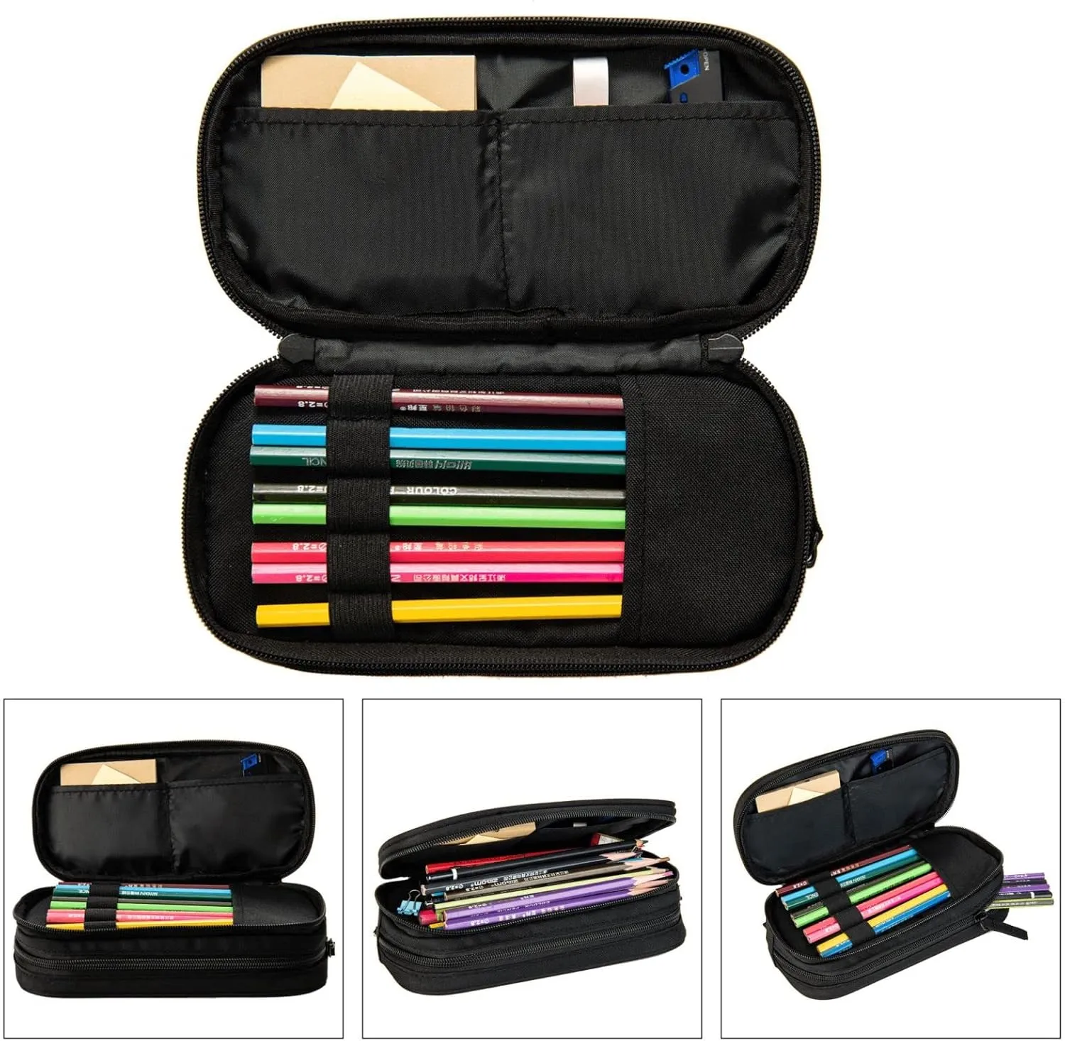 White Shamrock Orange Green St Patricks Day Multifunctional Pocket Backpack Crossbody Lunch Bag Pencil Case 3Pcs Set Large Capacity Backpack