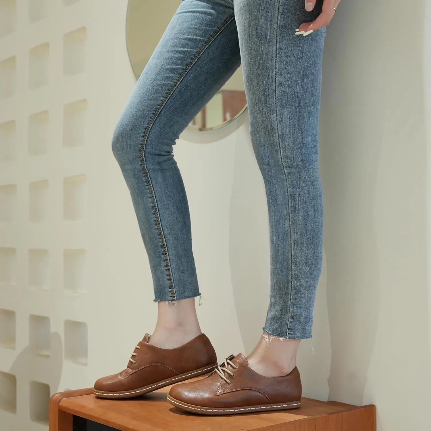 Women Barefoot Dress Shoes Wide Toe Box Shoes Oxfords Shoes
