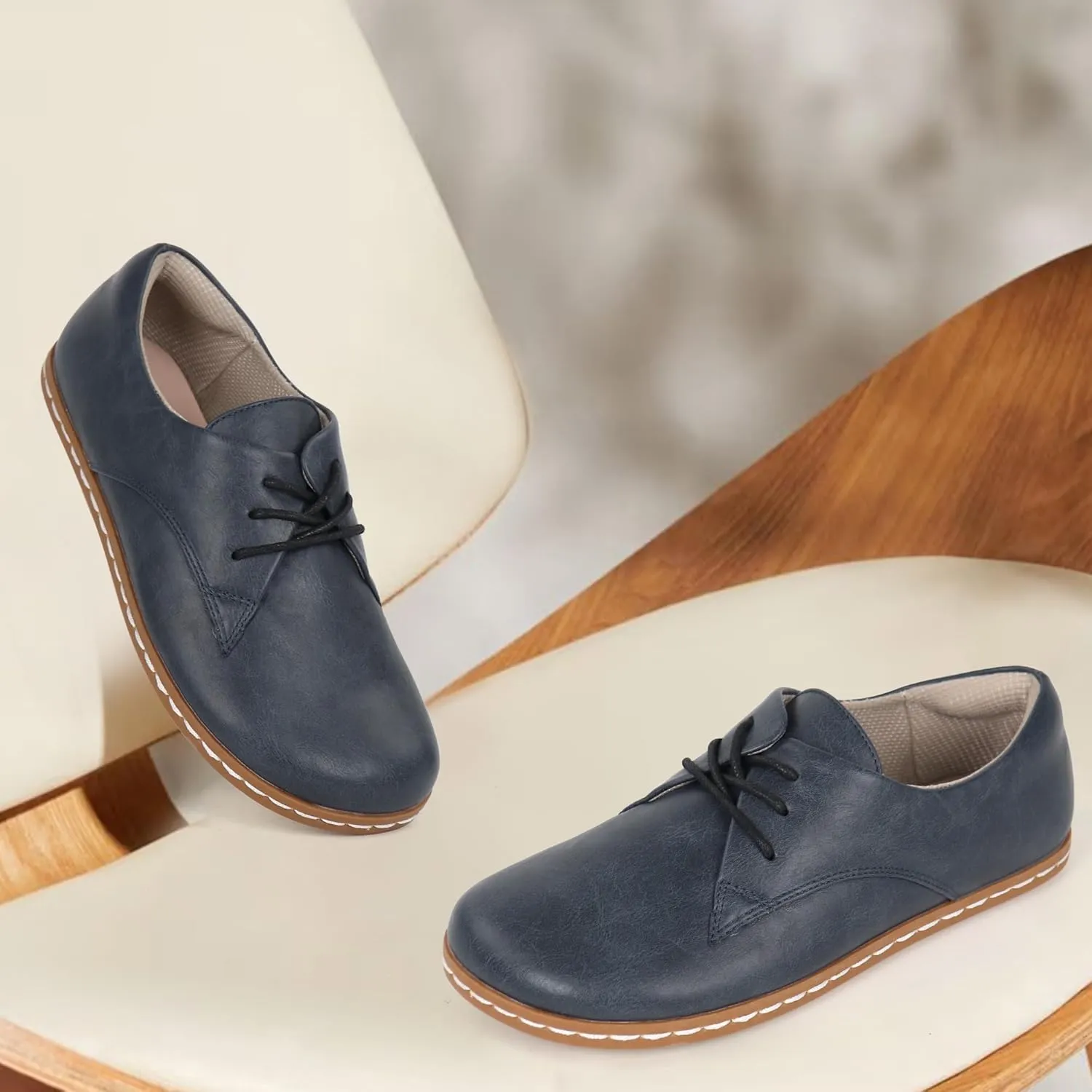 Women Barefoot Dress Shoes Wide Toe Box Shoes Oxfords Shoes