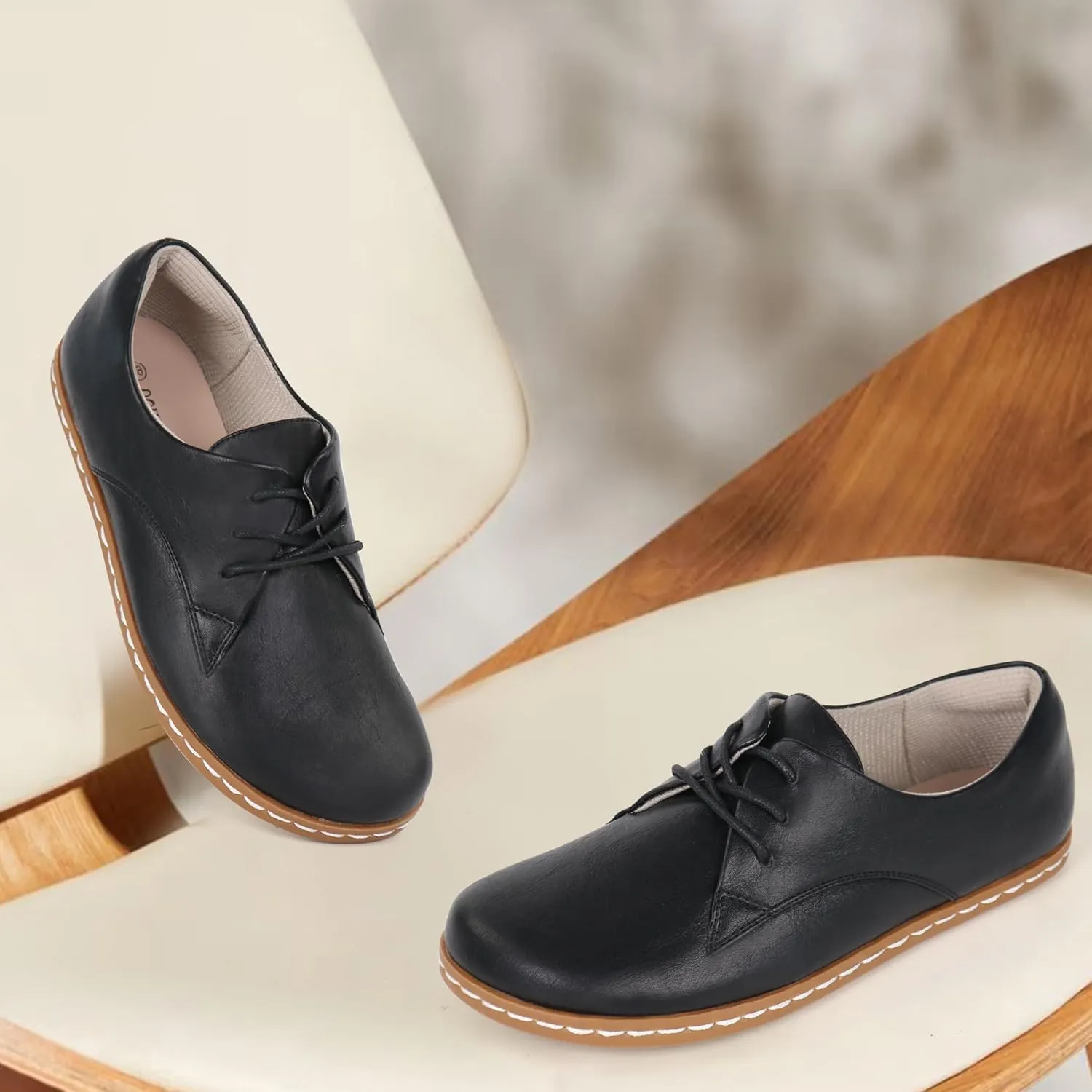 Women Barefoot Dress Shoes Wide Toe Box Shoes Oxfords Shoes