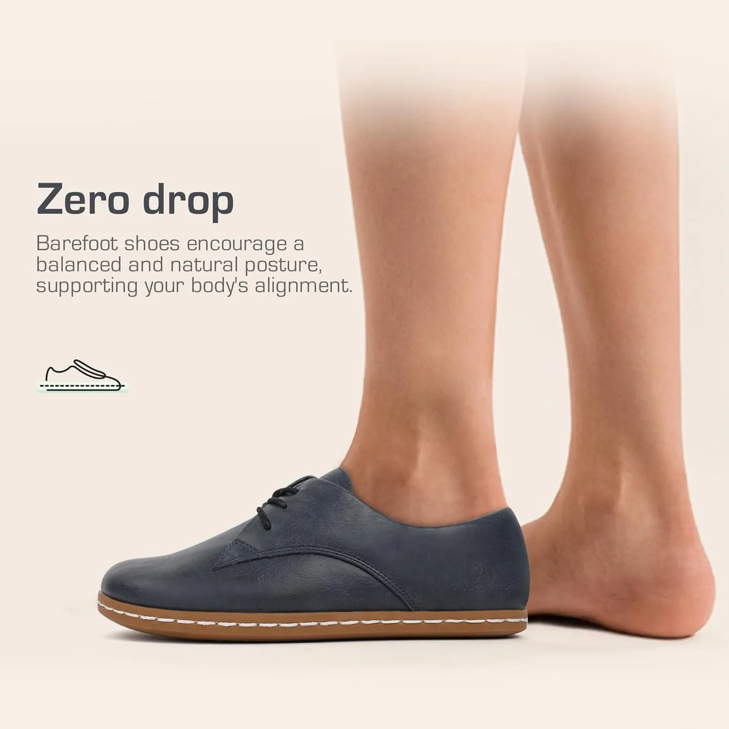 Women Barefoot Dress Shoes Wide Toe Box Shoes Oxfords Shoes