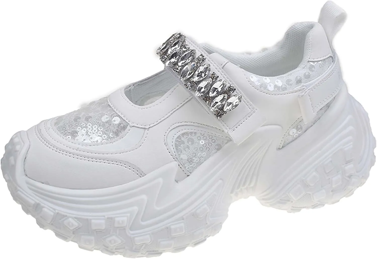 Women Comfortable Shoes with Arch Support - Versatile Casual to Dressy Footwear with Buckle Strap - Lightweight EVA Outsole