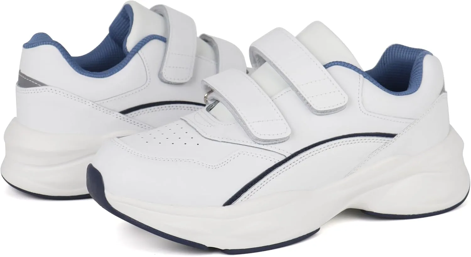 Women Diabetic Leather Shoes Orthopedic Walking Shoes Wide Toe Box Shoes