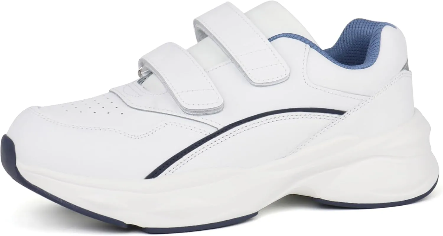 Women Diabetic Leather Shoes Orthopedic Walking Shoes Wide Toe Box Shoes